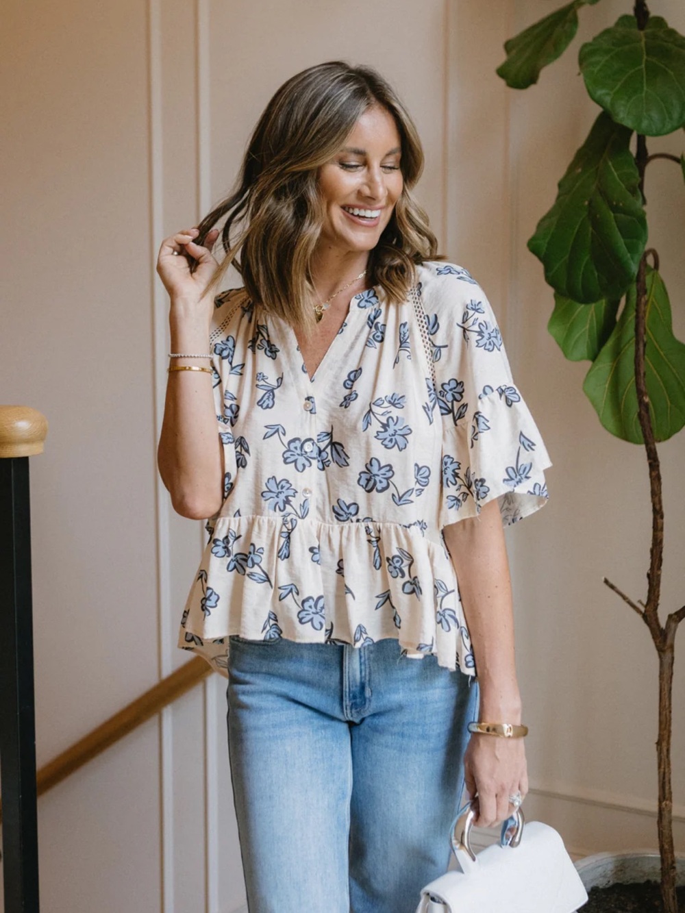 Vestique Blue Bonnet Top